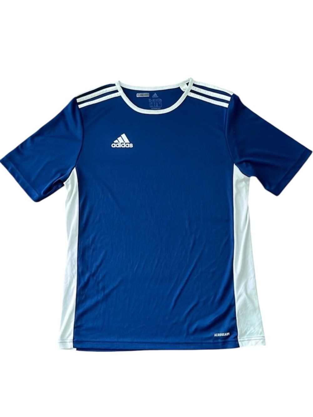 Adidas youth XL (15/16) navy training shirt. Drifit material